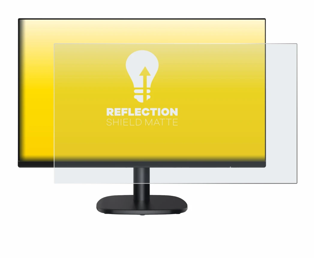 Imagen del dispositivo Amazon Basics C24M2020DEU con una amplia variedad de protectores de pantalla.