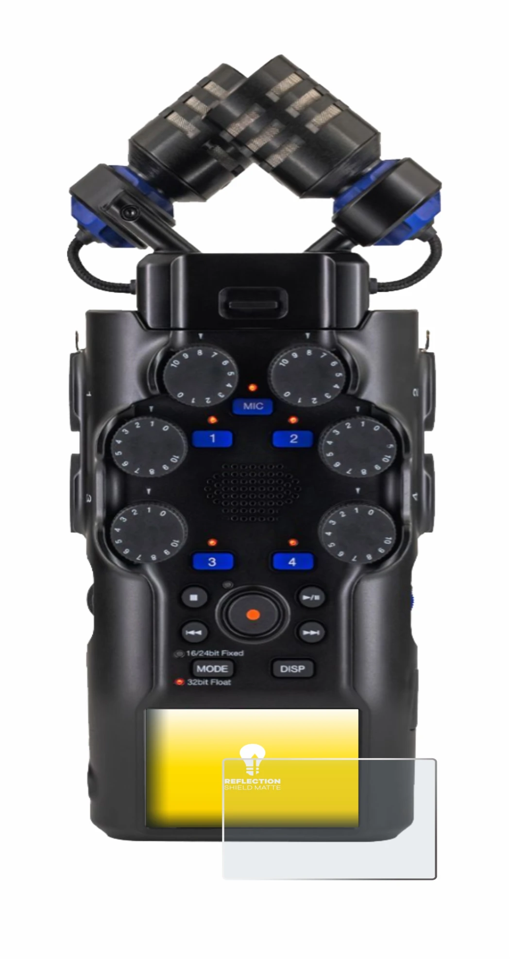 Imagen del dispositivo Zoom H6 studio con una amplia variedad de protectores de pantalla.