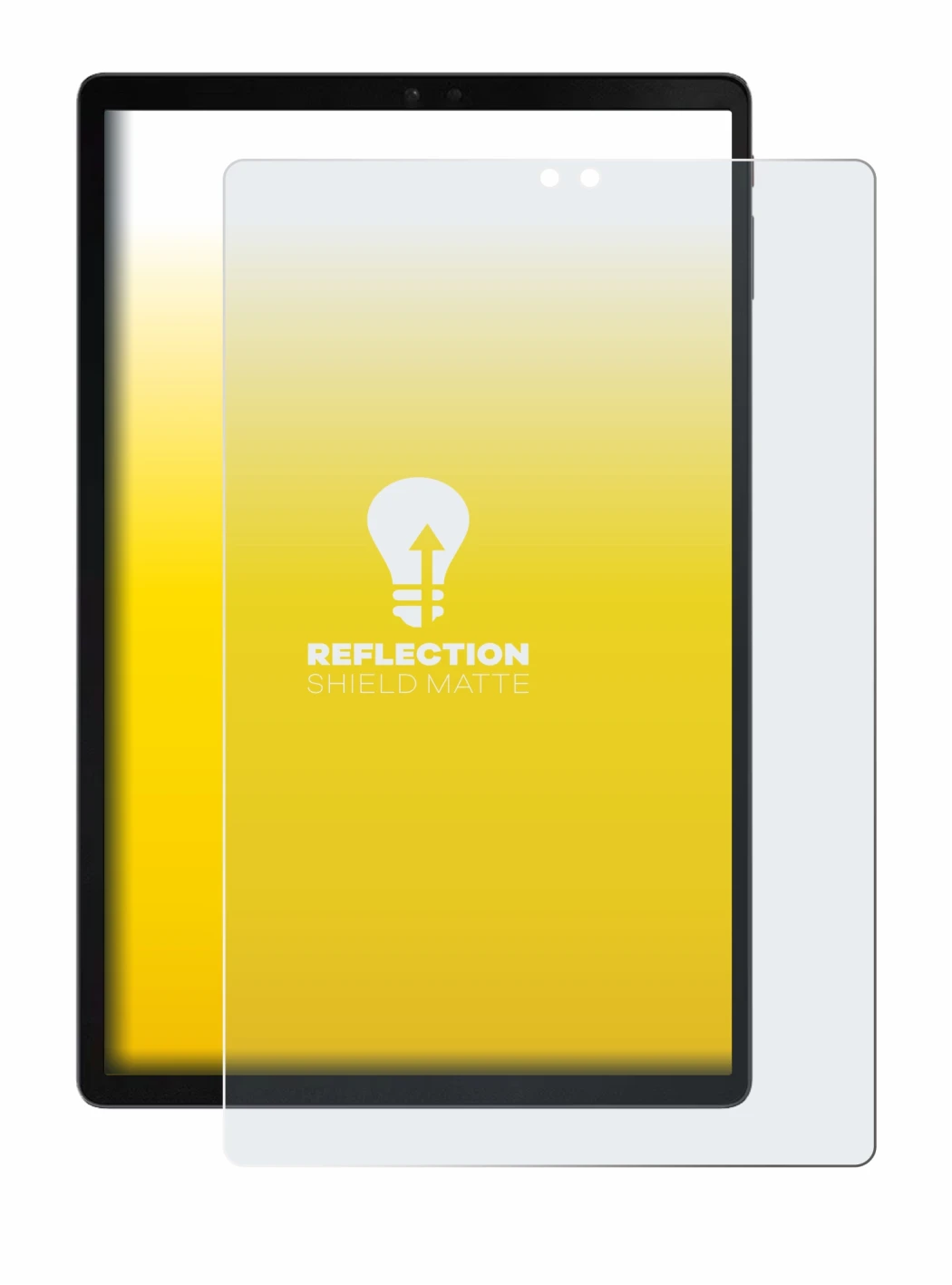 Imagen del dispositivo ZTE Blade X1001 con una amplia variedad de protectores de pantalla.