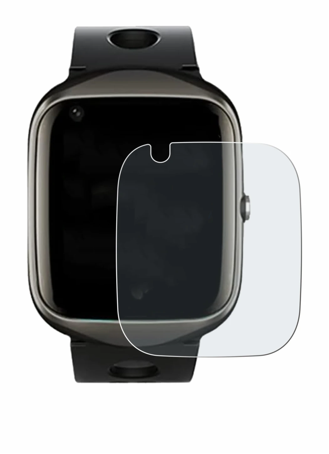 Imagen del dispositivo ABUBU SmartWatch PBL2 con una amplia variedad de protectores de pantalla.