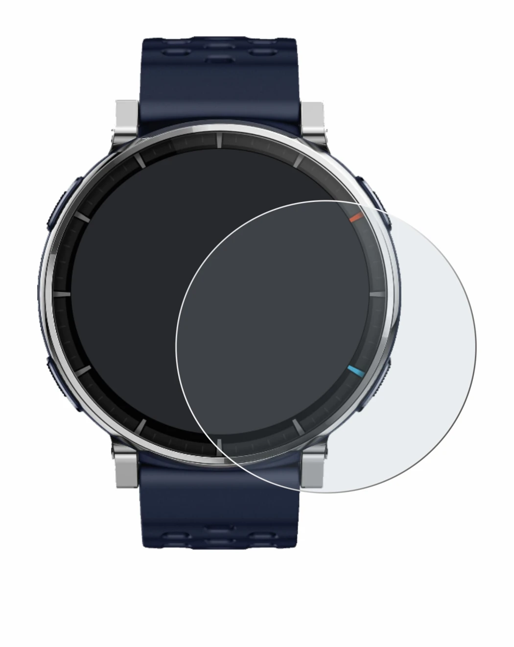 Imagen del dispositivo Amazfit Active 3 Premium con una amplia variedad de protectores de pantalla.