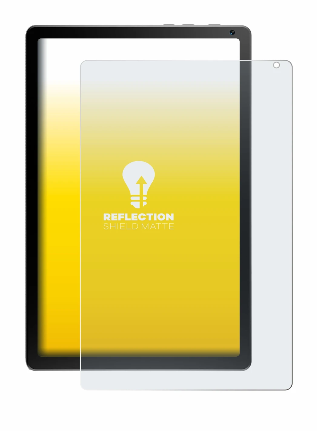 Imagen del dispositivo Yicty KB1004 con una amplia variedad de protectores de pantalla.