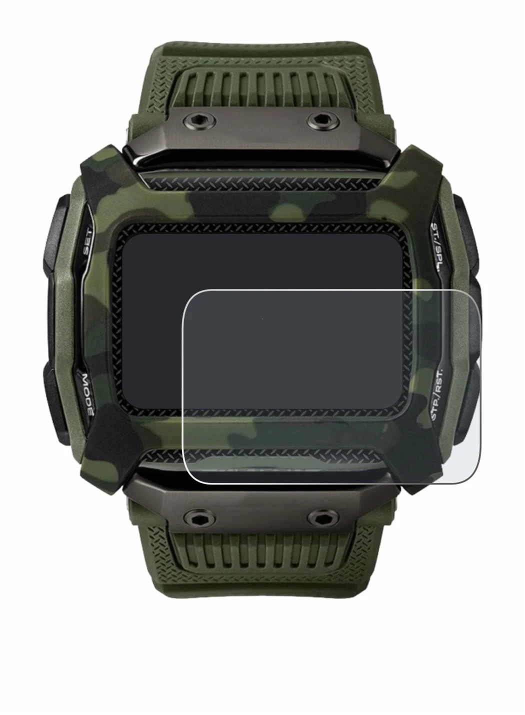 Imagen del dispositivo Timex Command Shock con una amplia variedad de protectores de pantalla.