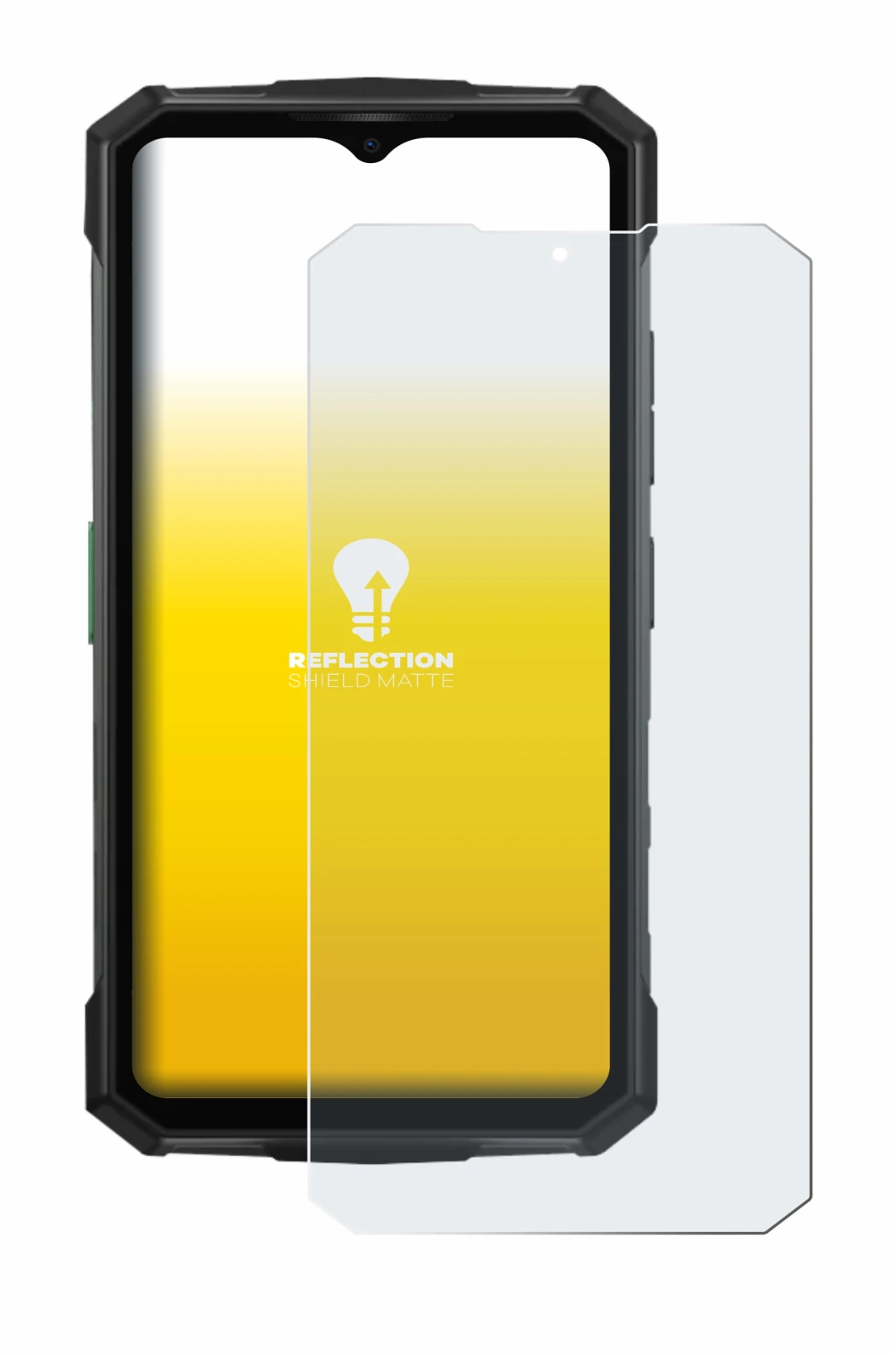 Imagen del dispositivo Doogee Fire 7 Pro con una amplia variedad de protectores de pantalla.