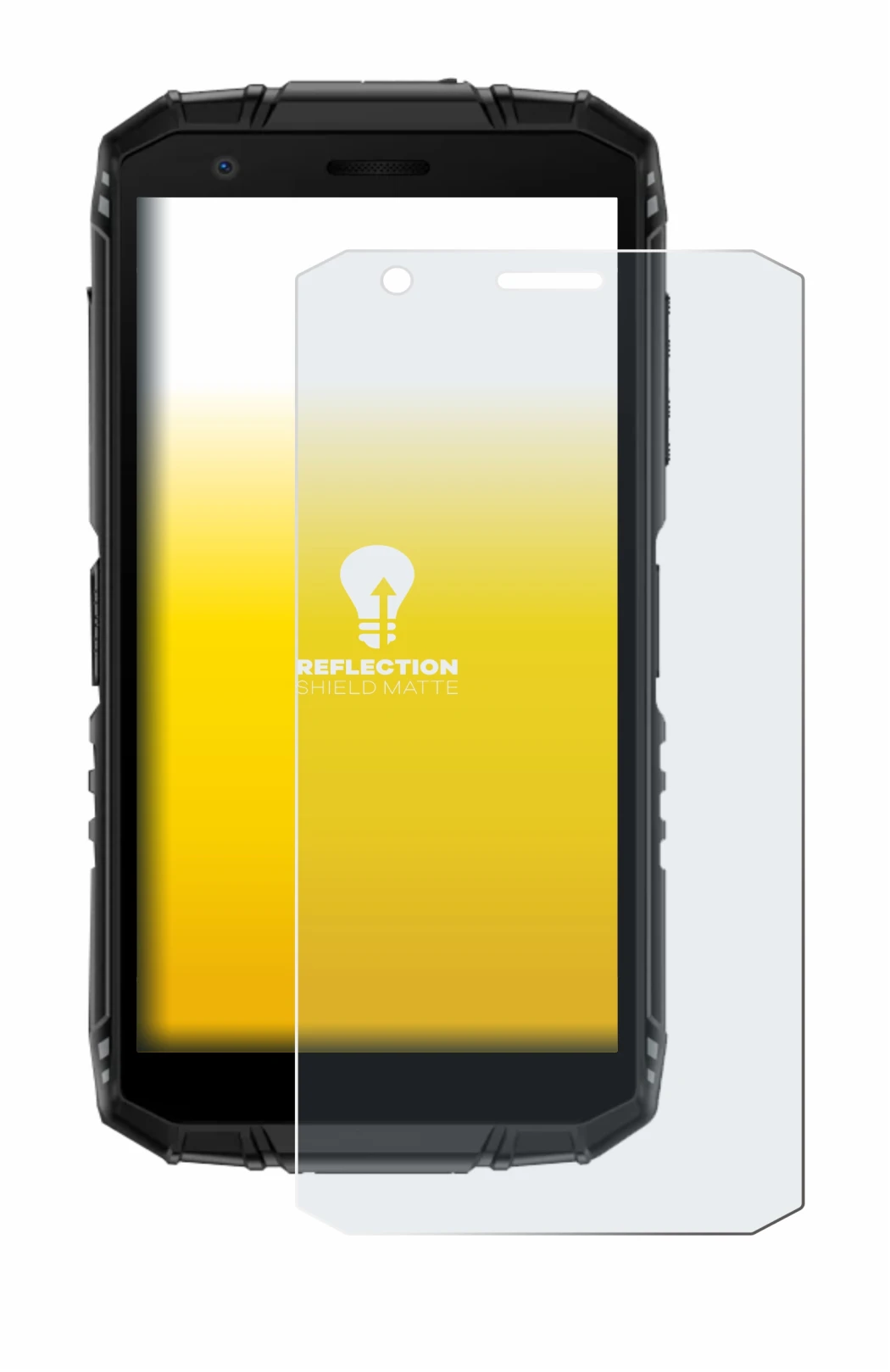 Imagen del dispositivo Doogee Fire 3 con una amplia variedad de protectores de pantalla.