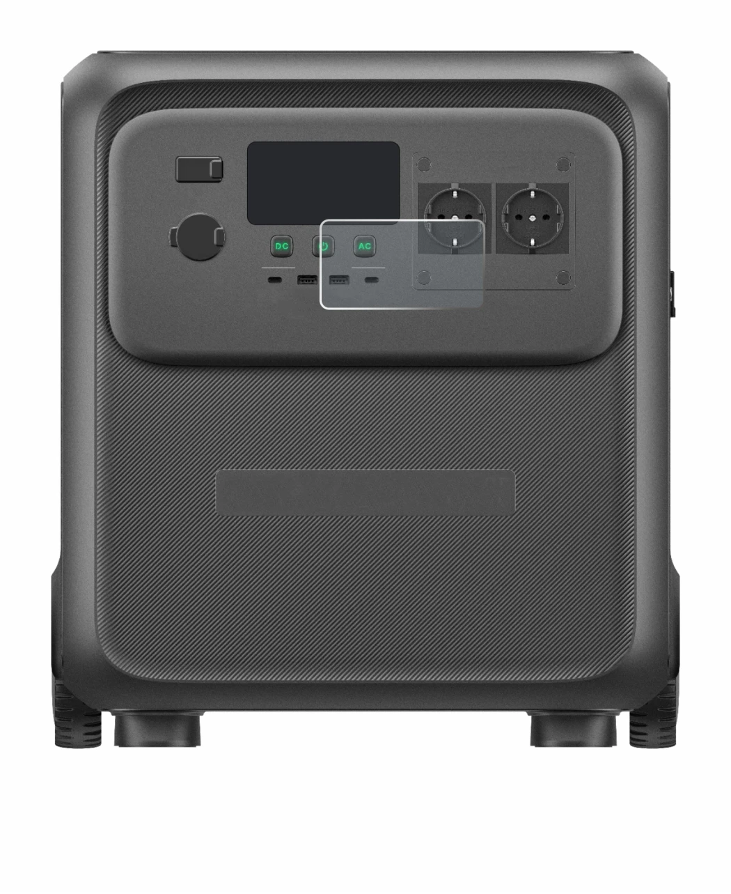 Imagen del dispositivo Bluetti Elite 400 con una amplia variedad de protectores de pantalla.