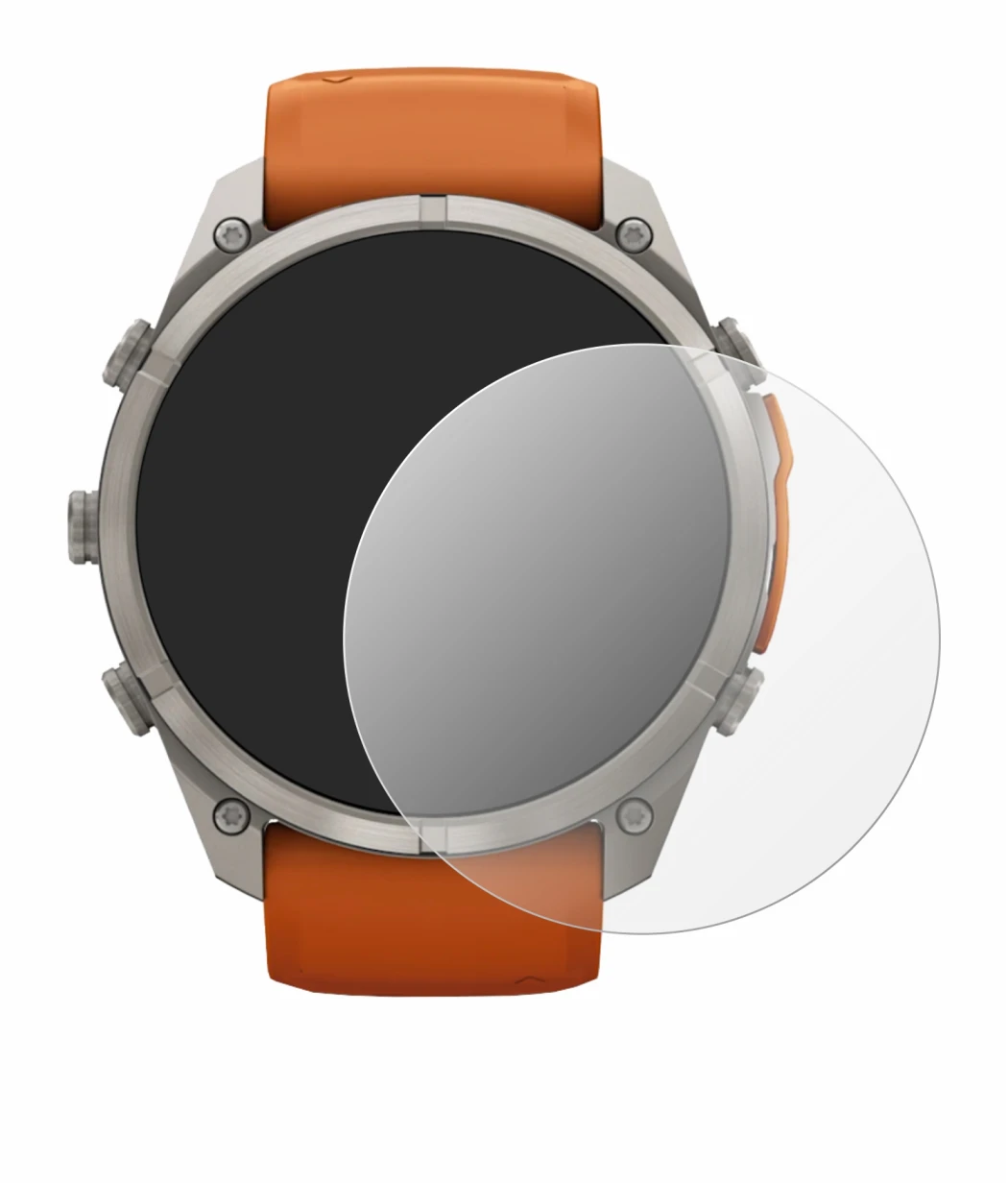 Imagen del dispositivo Garmin Fenix 9 Pro (51 mm) con una amplia variedad de protectores de pantalla.