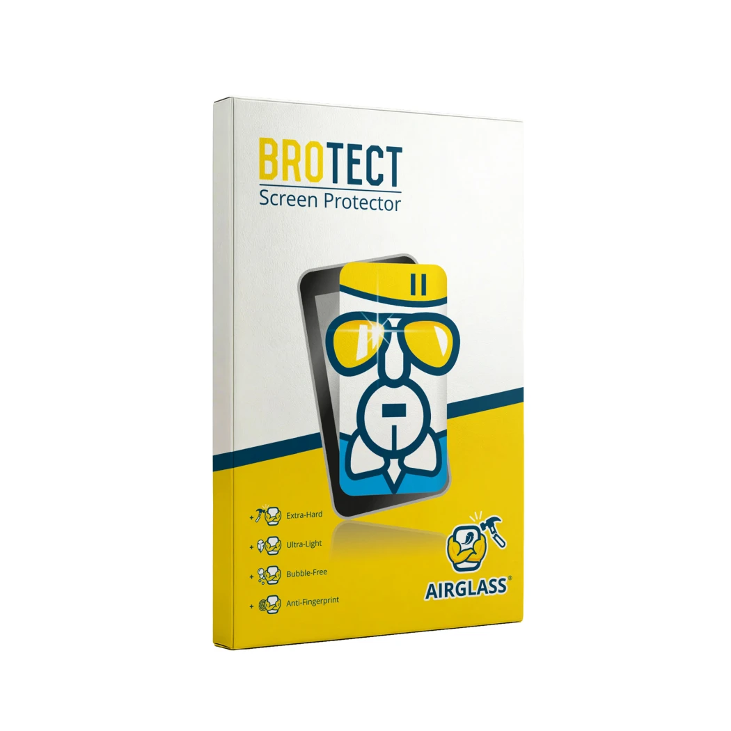 Parte frontal de un envase de producto con el logotipo de la marca BROTECT