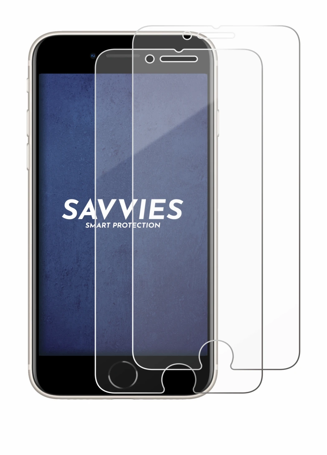 Imagen del dispositivo Apple iPhone SE 3 2022 con una amplia variedad de protectores de pantalla.