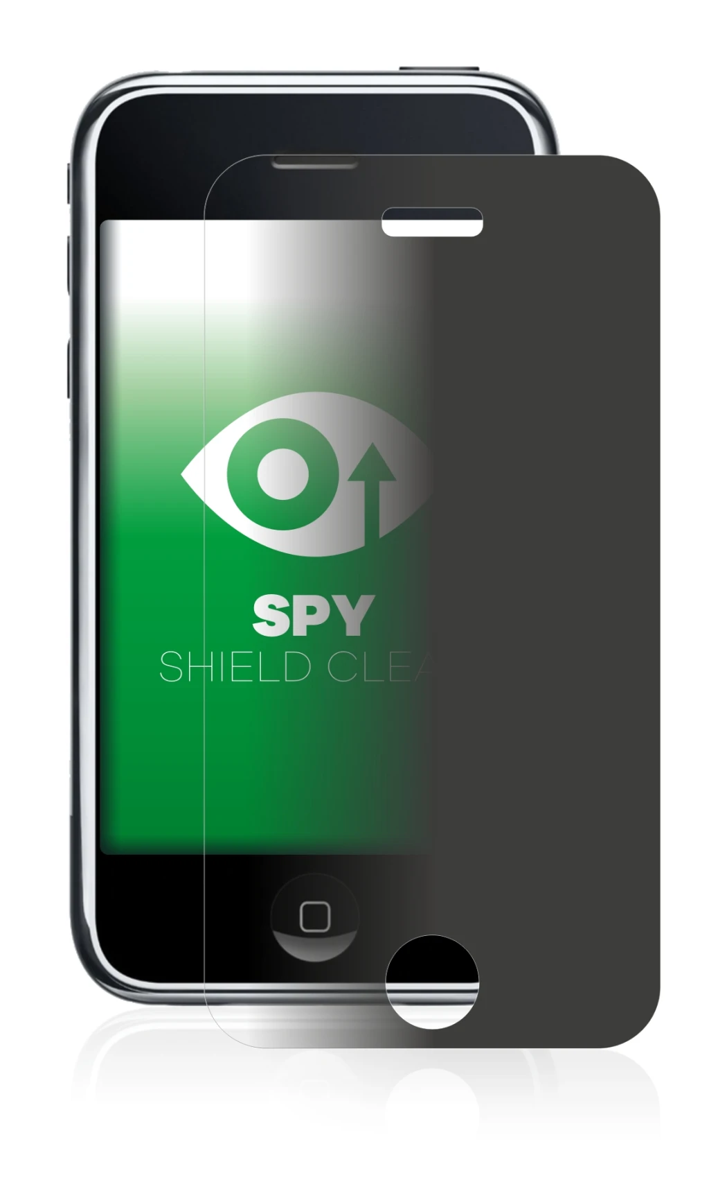 Imagen del dispositivo Apple iPhone 3G con una amplia variedad de protectores de pantalla.