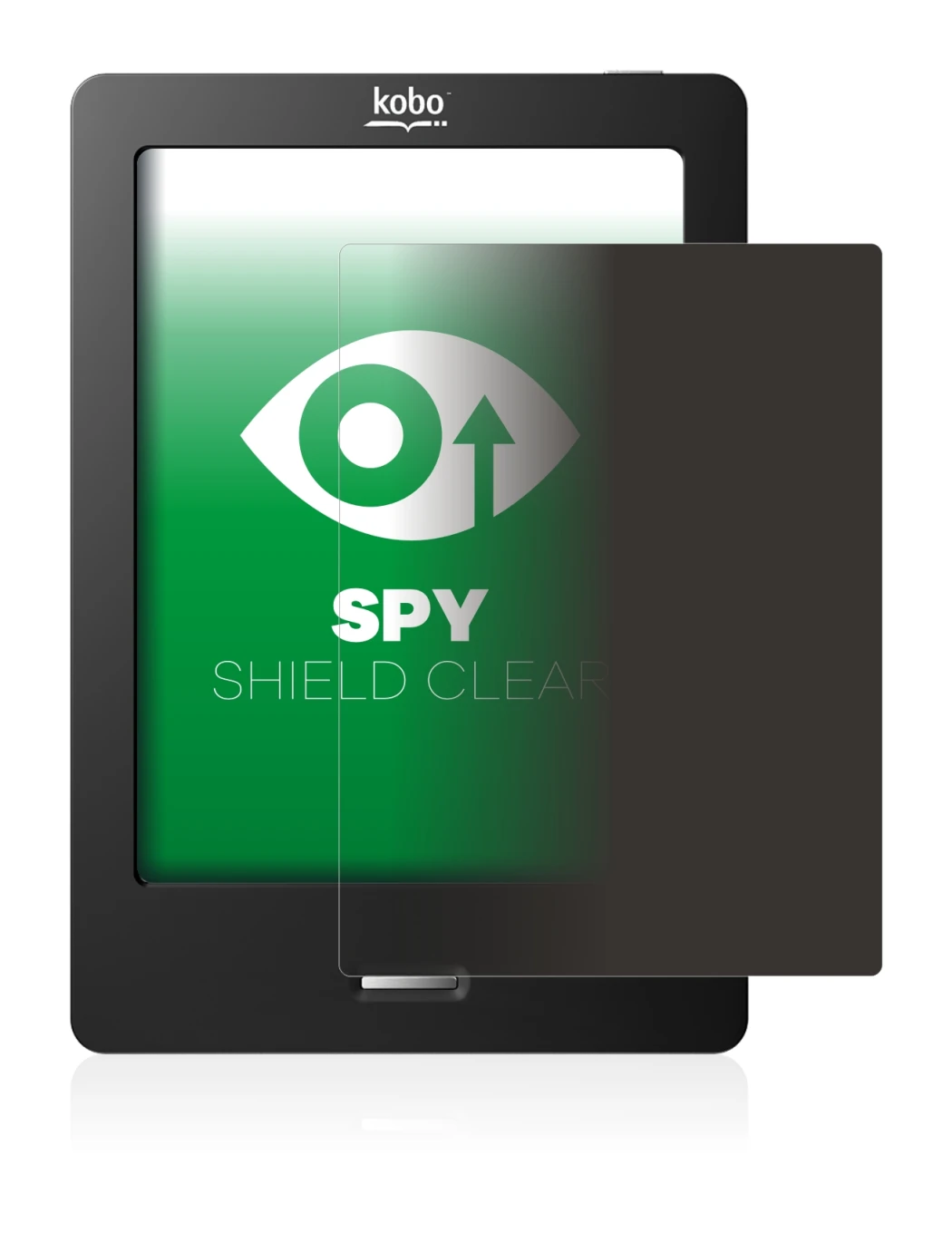Imagen del dispositivo Kobo eReader Touch con una amplia variedad de protectores de pantalla.