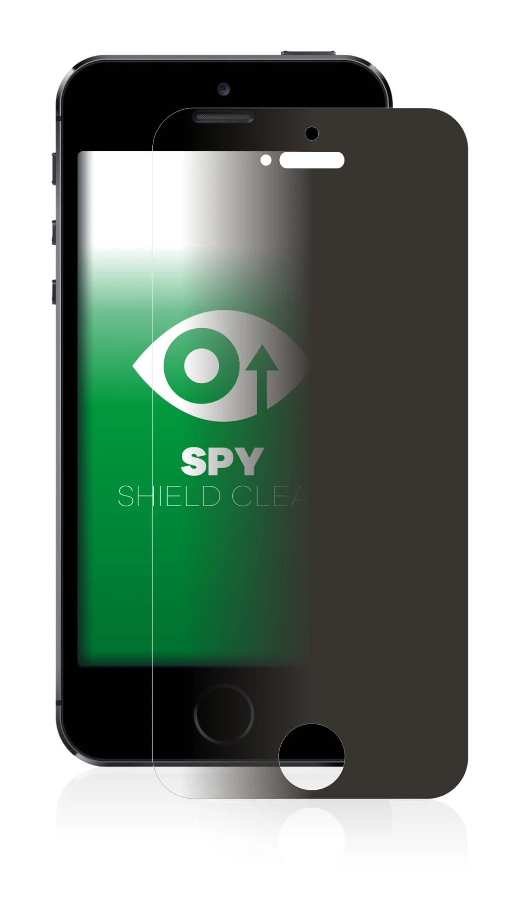 Imagen del dispositivo Apple iPhone 5S con una amplia variedad de protectores de pantalla.