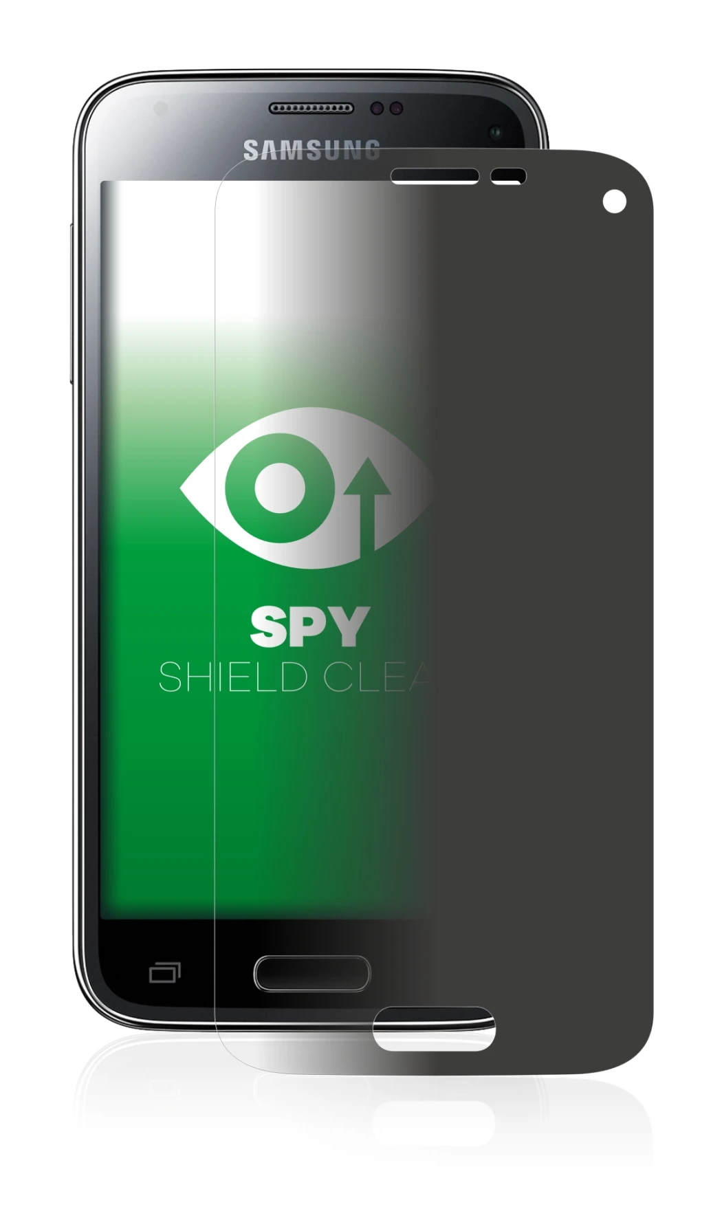 Imagen del dispositivo Samsung Galaxy S5 Mini SM-G800 con una amplia variedad de protectores de pantalla.