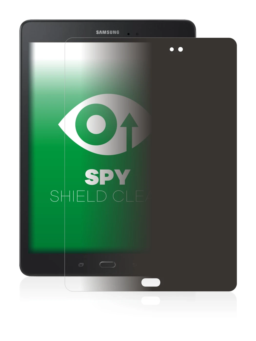 Imagen del dispositivo Samsung Galaxy Tab A 9.7 con una amplia variedad de protectores de pantalla.