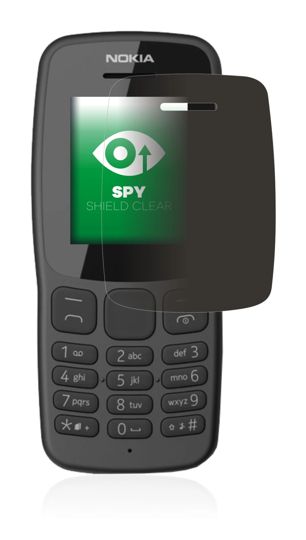 Imagen del dispositivo Nokia 106 2018 con una amplia variedad de protectores de pantalla.