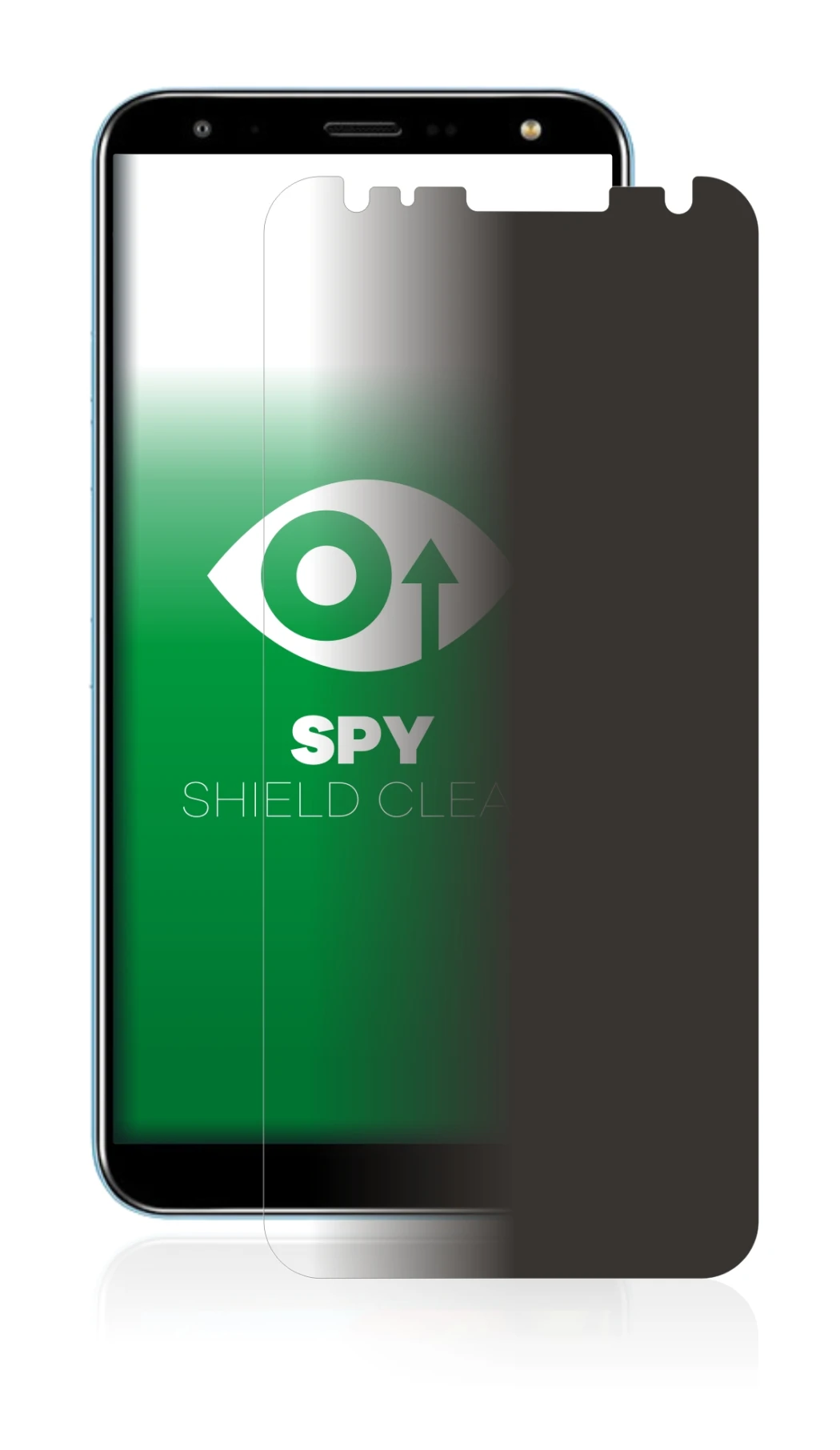 Imagen del dispositivo LG K40 con una amplia variedad de protectores de pantalla.