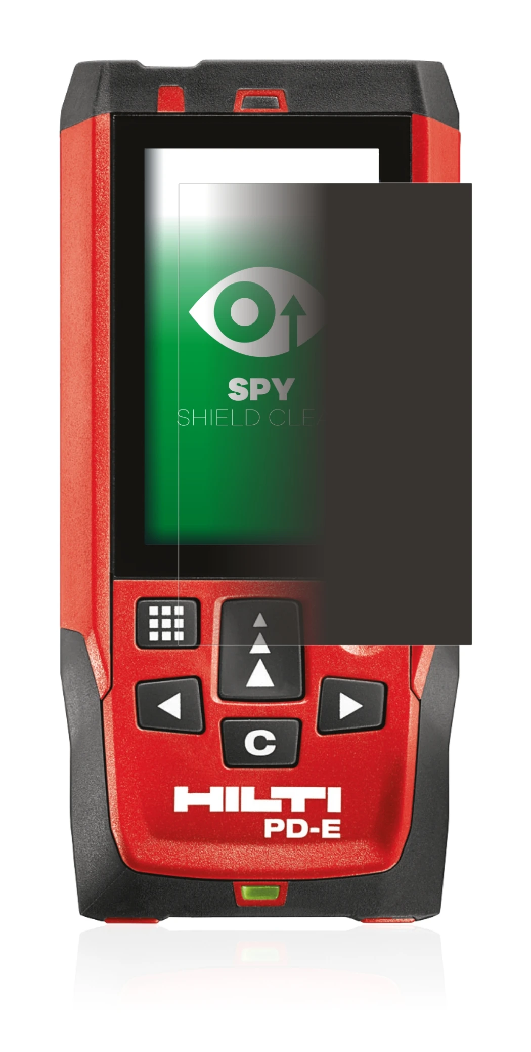 Imagen del dispositivo Hilti PD-E con una amplia variedad de protectores de pantalla.