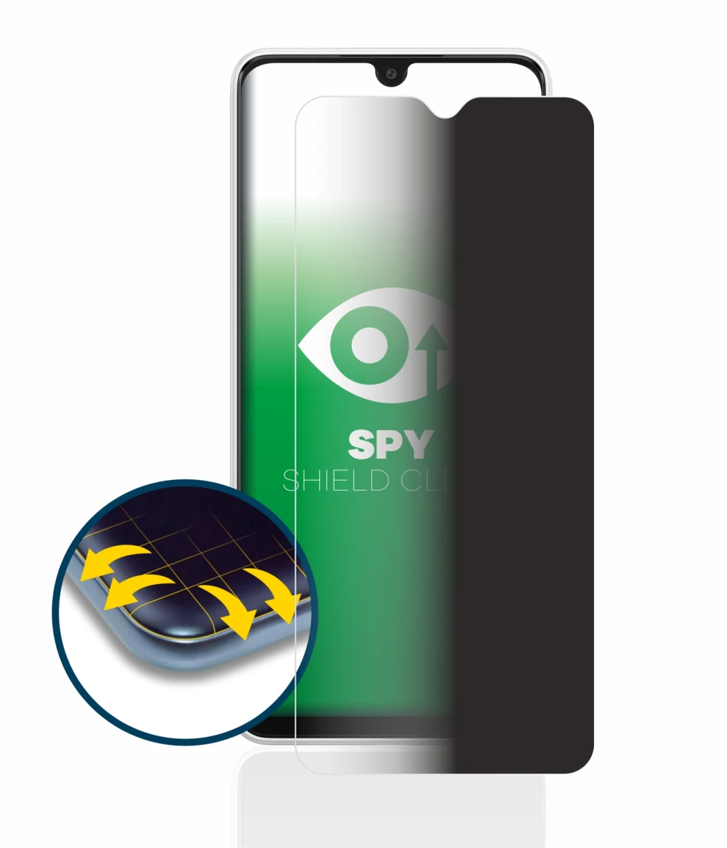 Imagen del dispositivo Samsung Galaxy A03 con una amplia variedad de protectores de pantalla.