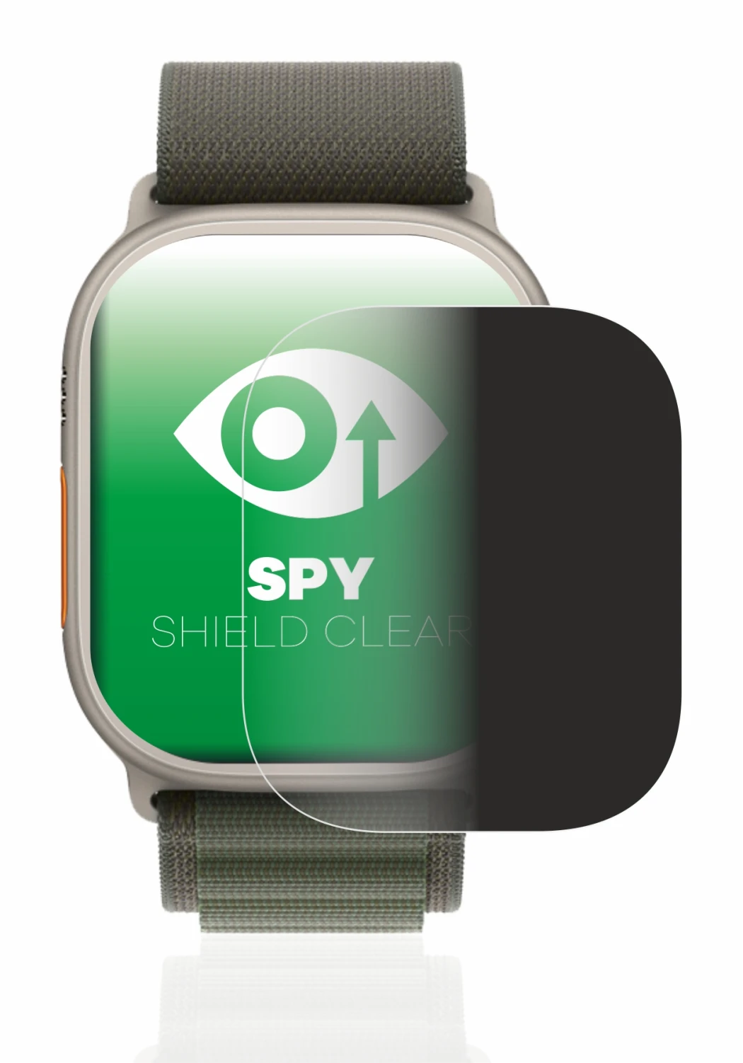 Imagen del dispositivo Apple Watch Ultra (49 mm) con una amplia variedad de protectores de pantalla.