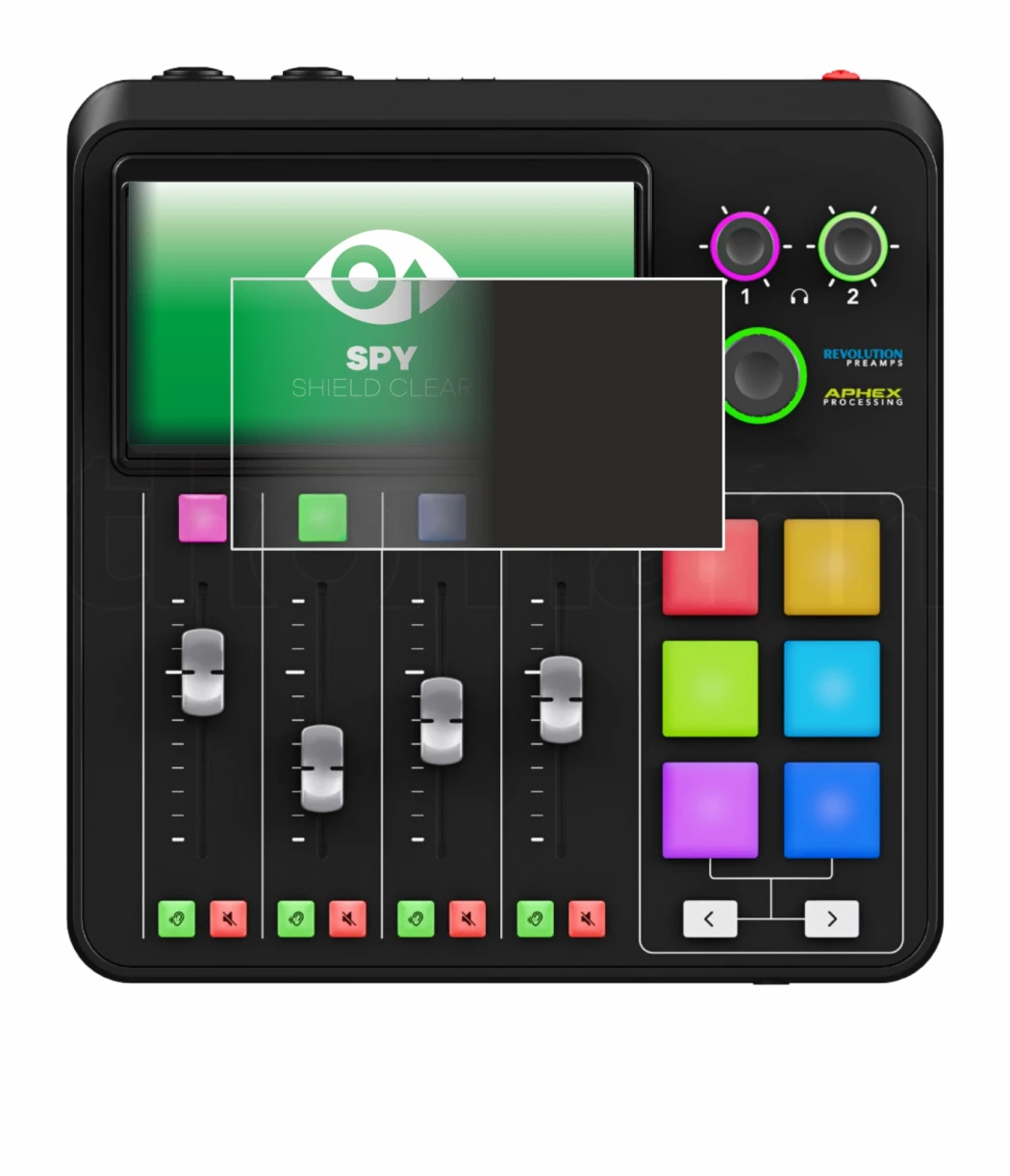 Imagen del dispositivo Rode Rodecaster Duo con una amplia variedad de protectores de pantalla.