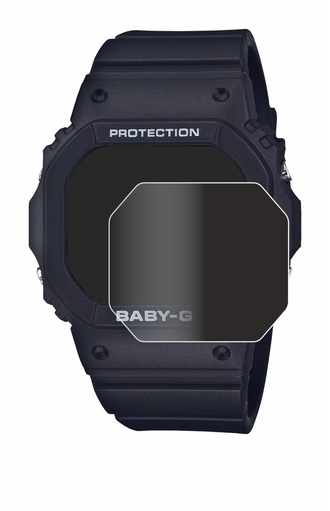 Imagen del dispositivo Casio Baby-G BGD-565 con una amplia variedad de protectores de pantalla.