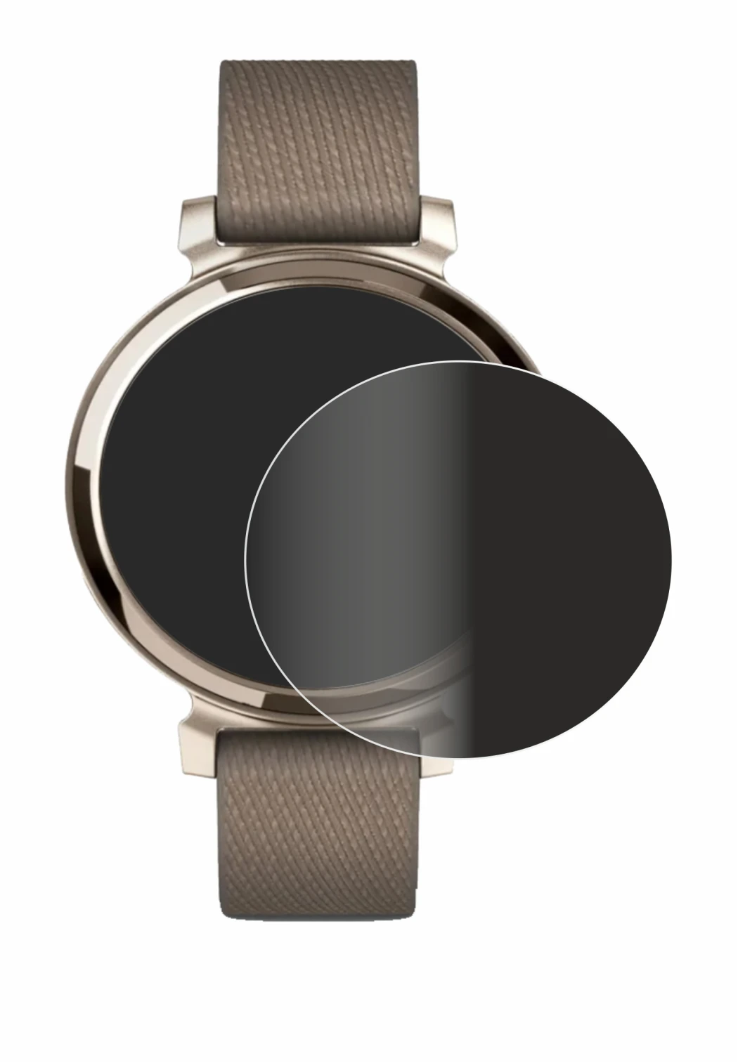 Imagen del dispositivo Garmin Lily 2 con una amplia variedad de protectores de pantalla.