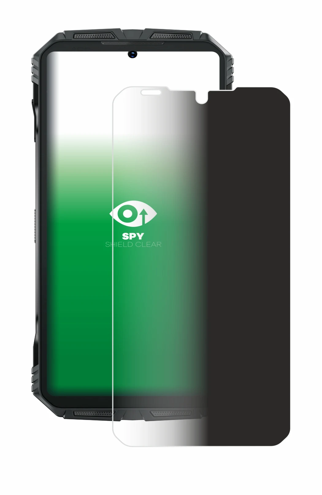 Imagen del dispositivo Doogee S Punk con una amplia variedad de protectores de pantalla.