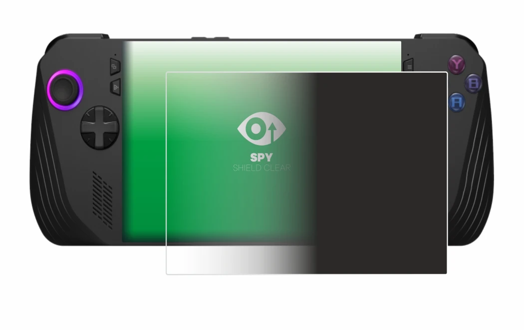 Imagen del dispositivo ASUS ROG Ally X (2024) con una amplia variedad de protectores de pantalla.