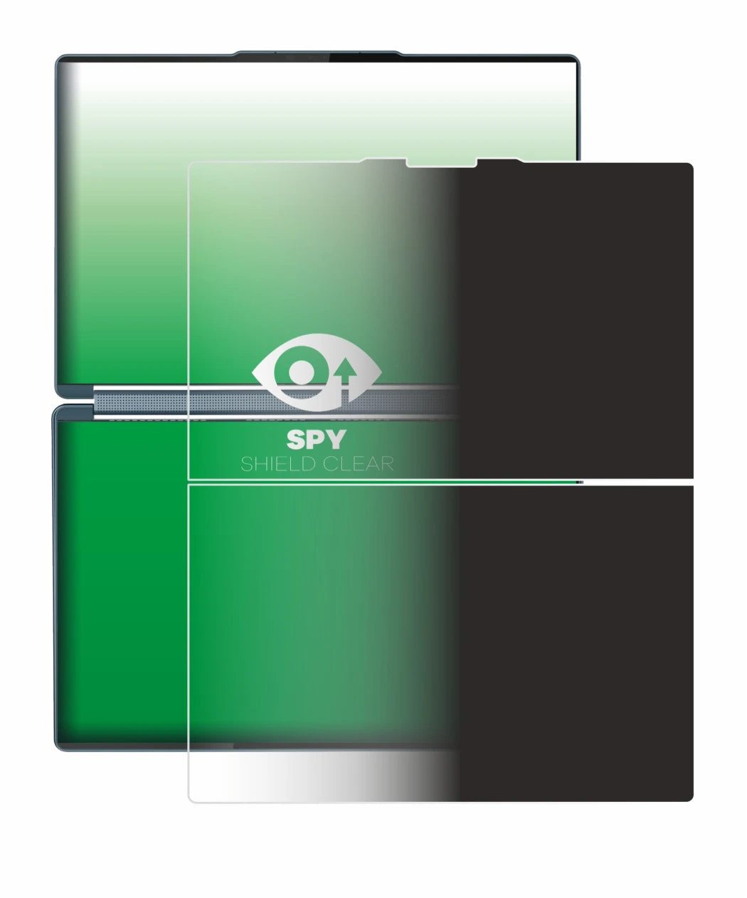 Imagen del dispositivo Lenovo Yoga Book 9i Gen 10 con una amplia variedad de protectores de pantalla.