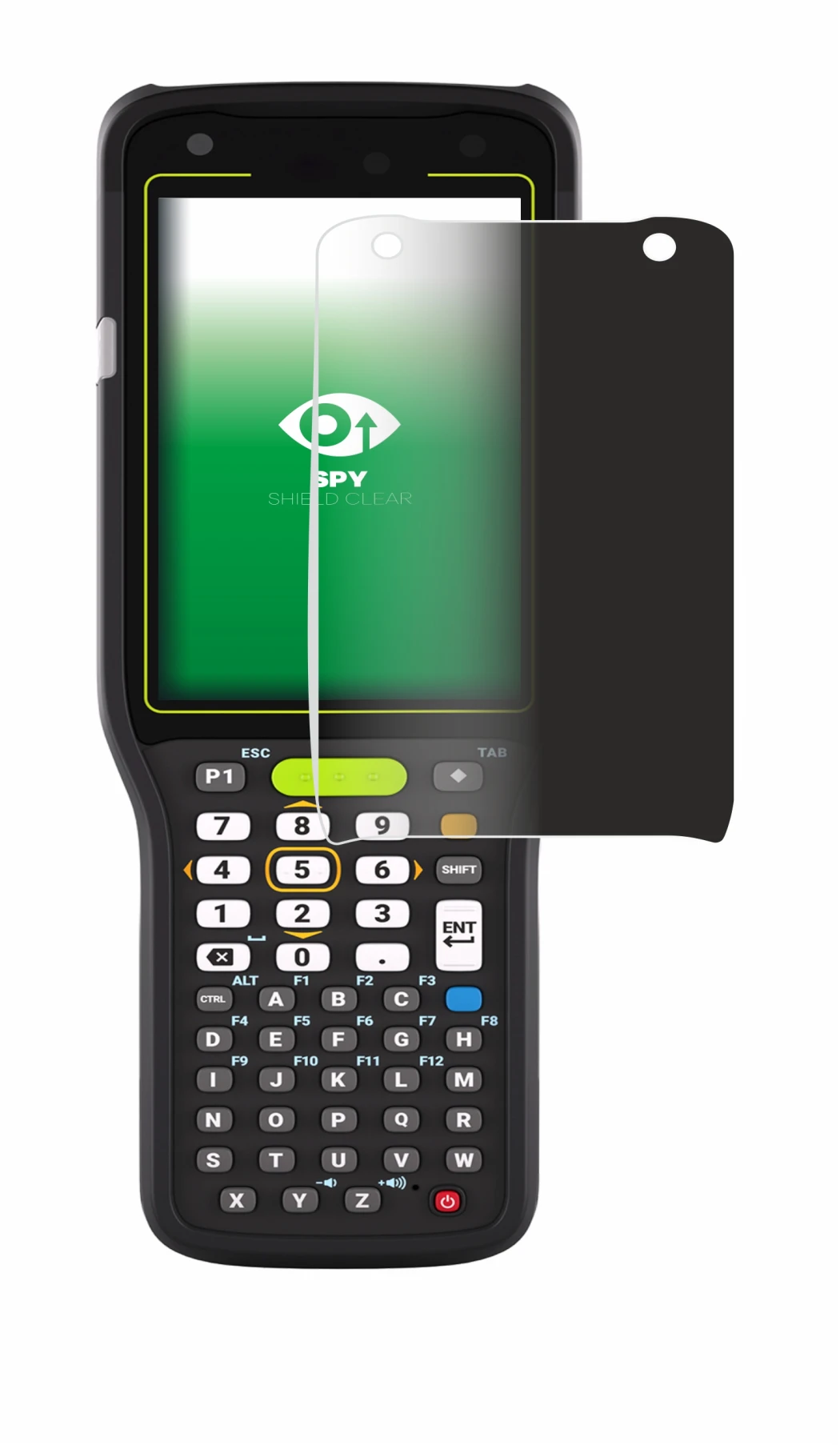 Imagen del dispositivo Zebra MC3400 con una amplia variedad de protectores de pantalla.
