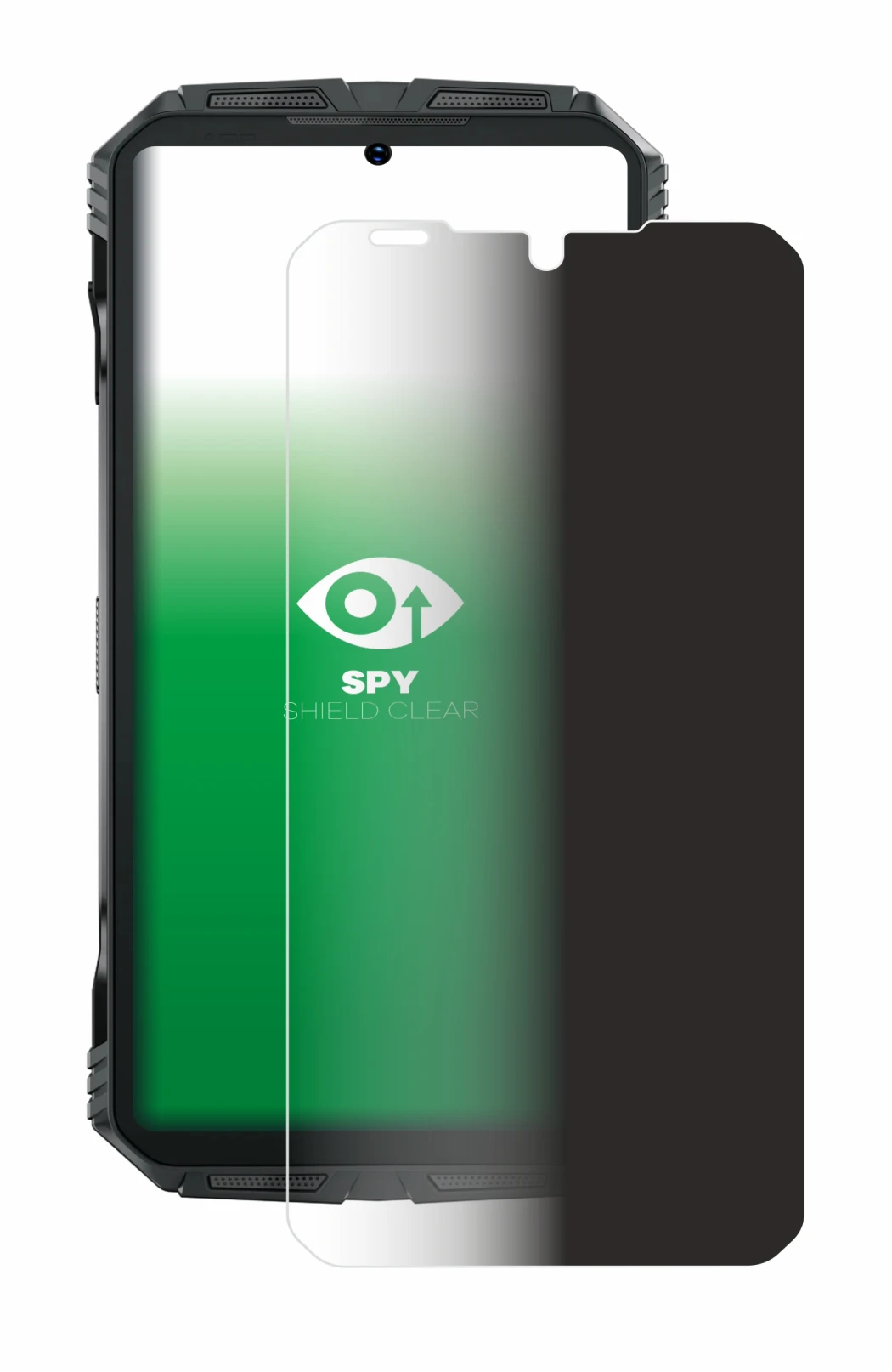 Imagen del dispositivo Doogee S Punk Pro con una amplia variedad de protectores de pantalla.