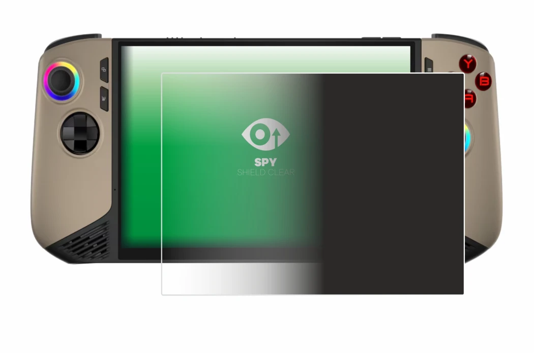 Imagen del dispositivo MSI Claw 8 AI+ con una amplia variedad de protectores de pantalla.