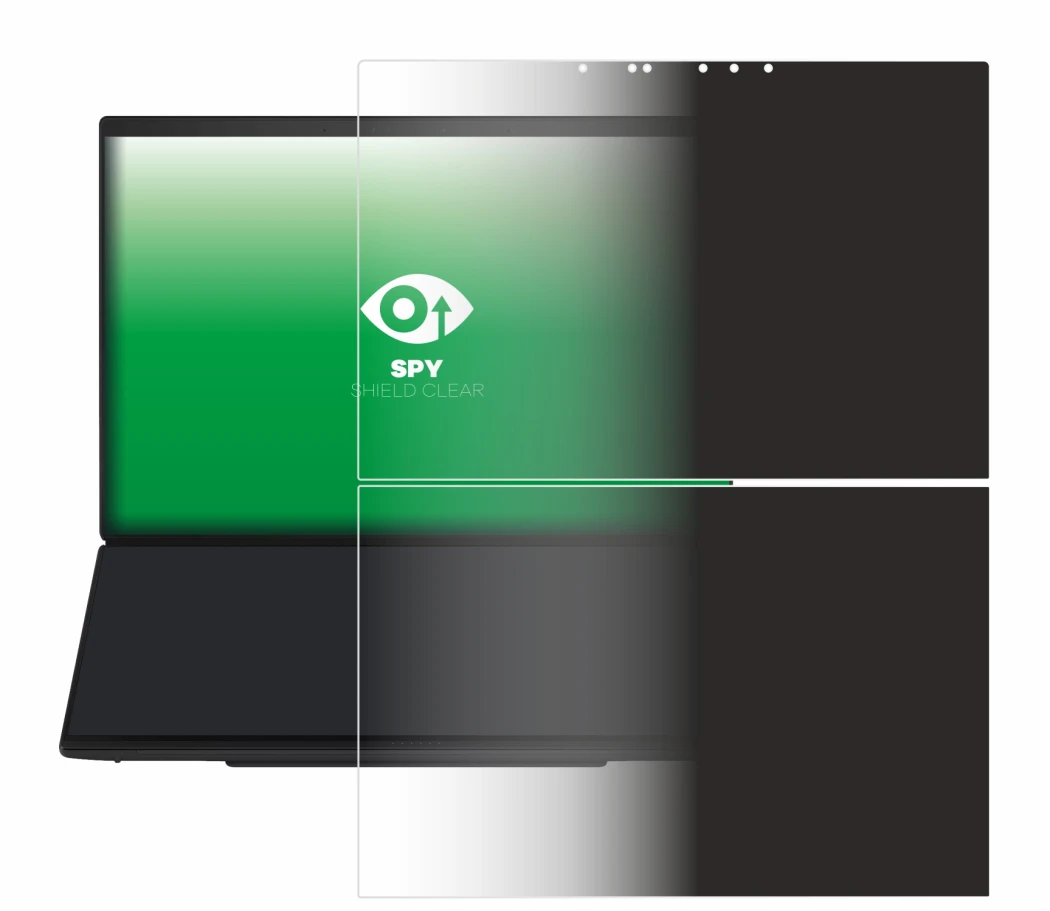 Imagen del dispositivo ASUS ZenBook Duo UX8407 con una amplia variedad de protectores de pantalla.