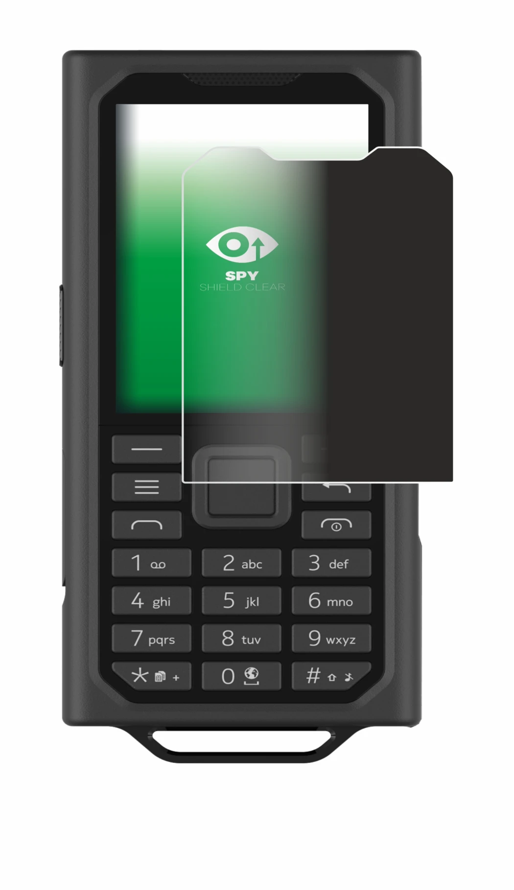 Imagen del dispositivo HMD Terra M con una amplia variedad de protectores de pantalla.