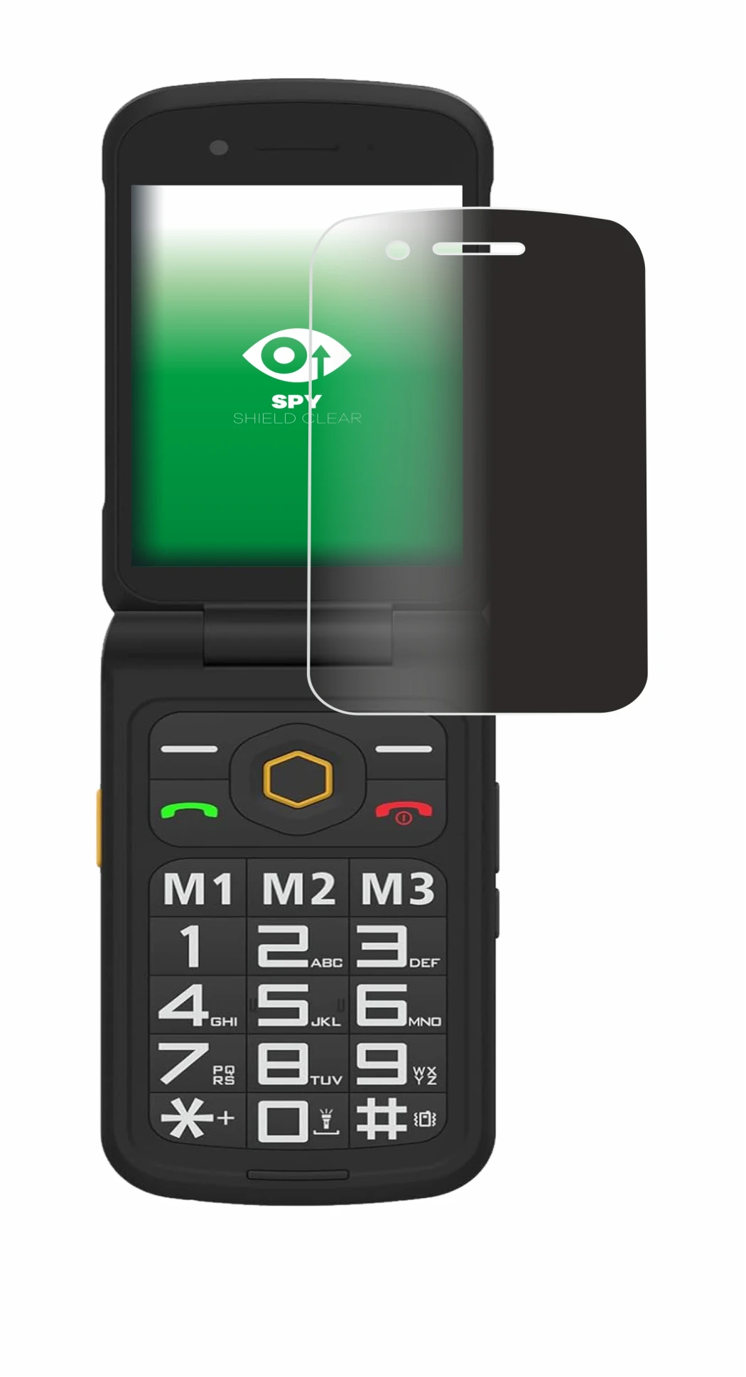 Imagen del dispositivo AGM M8 FLIP con una amplia variedad de protectores de pantalla.