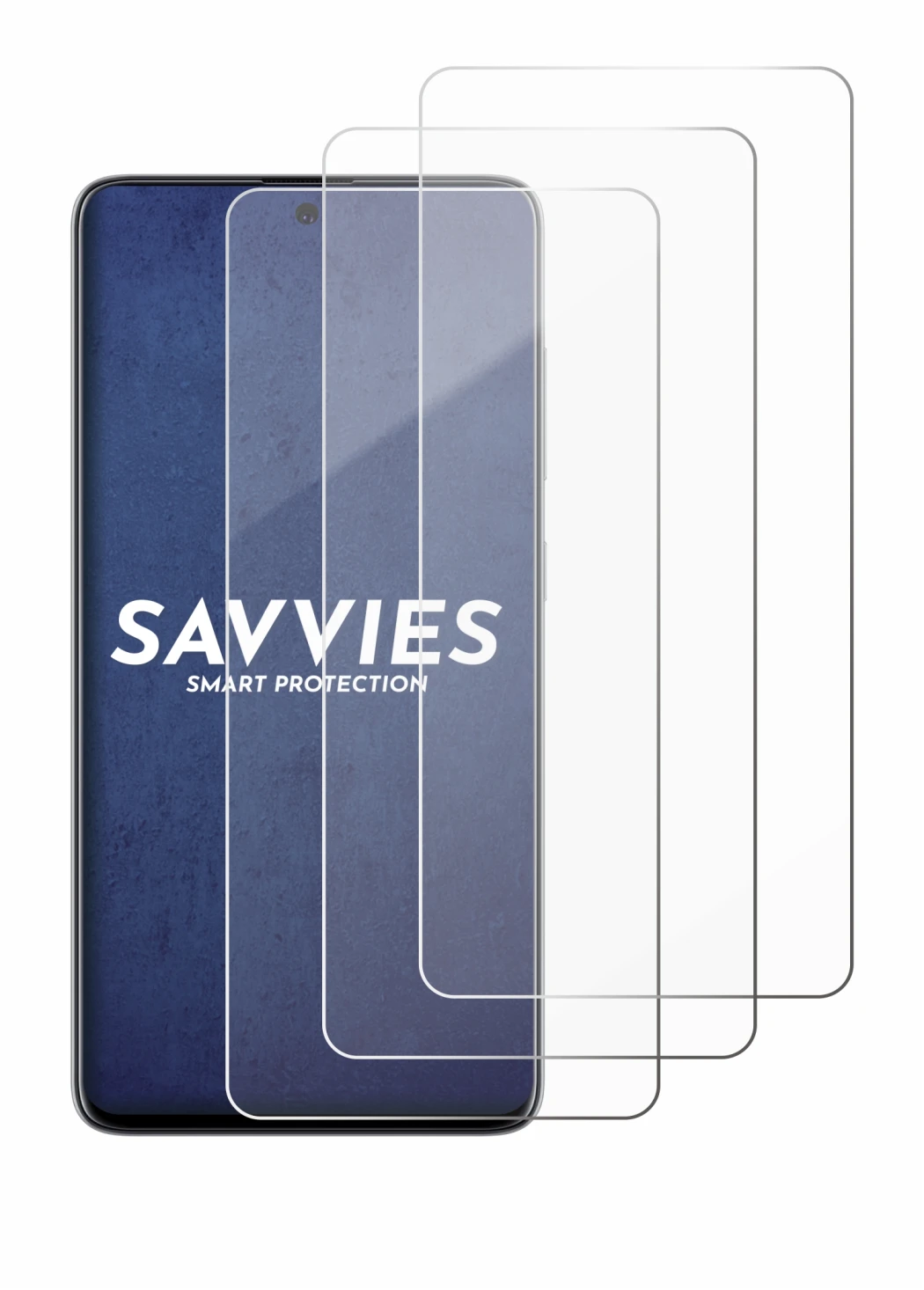 Imagen del dispositivo Samsung Galaxy A51 con una amplia variedad de protectores de pantalla.