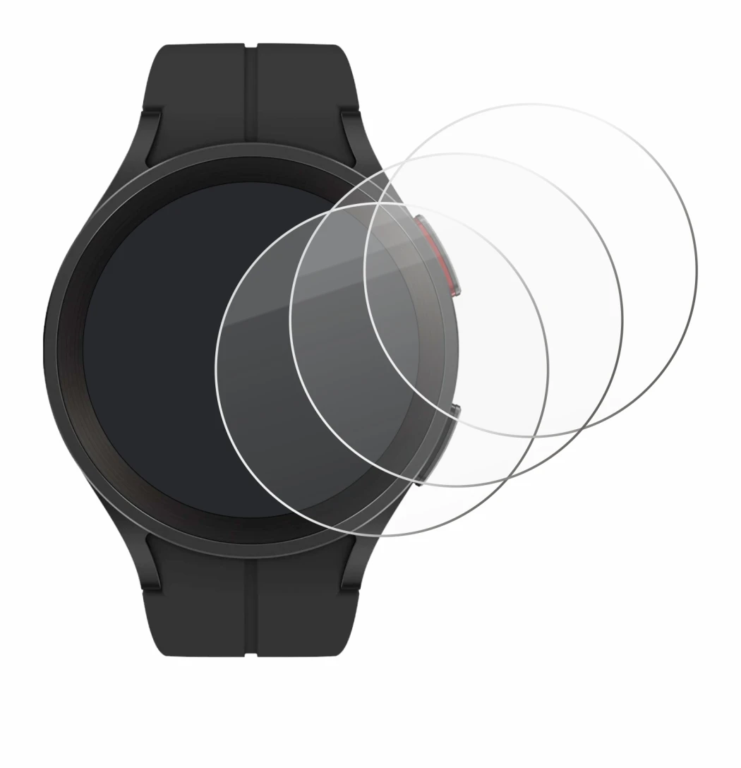Imagen del dispositivo Samsung Galaxy Watch 5 Pro con una amplia variedad de protectores de pantalla.