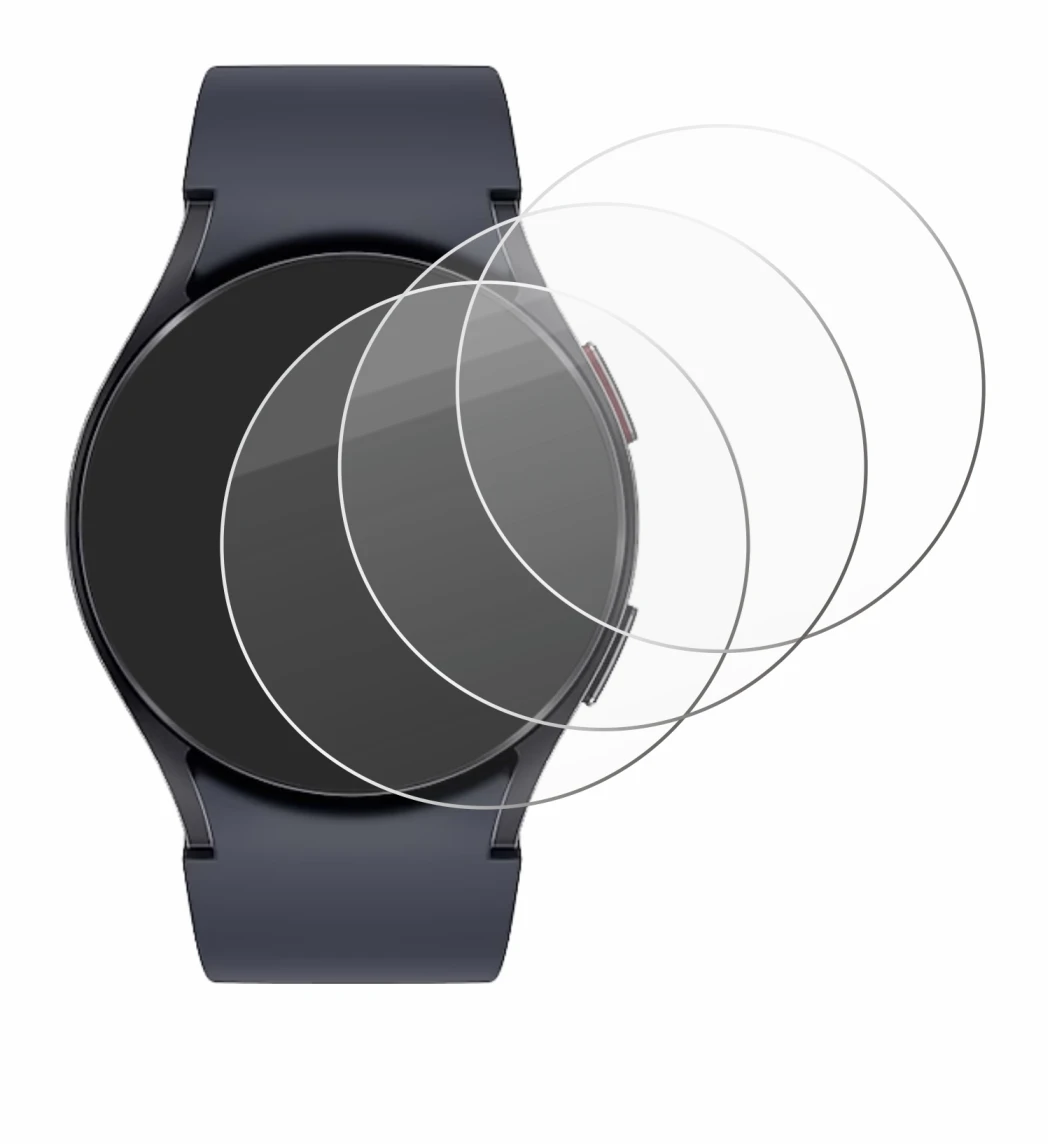Imagen del dispositivo Samsung Galaxy Watch 6 (40 mm) con una amplia variedad de protectores de pantalla.