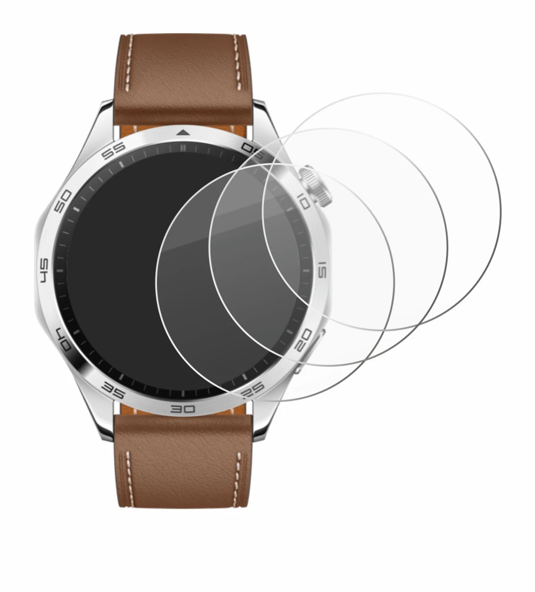 Imagen del dispositivo Huawei Watch GT 4 (46mm) con una amplia variedad de protectores de pantalla.
