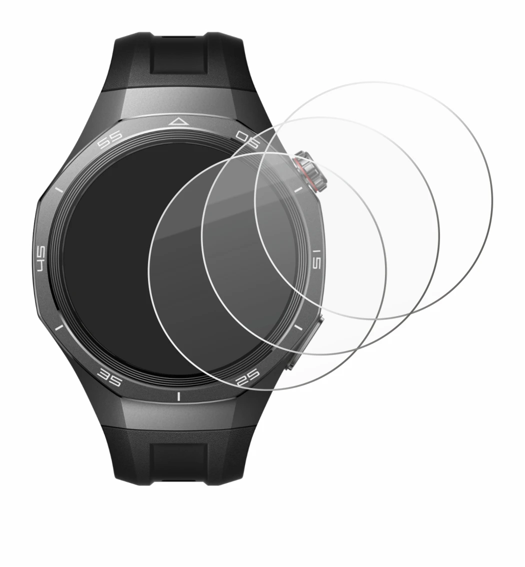 Imagen del dispositivo Huawei Watch GT 5 Pro (46 mm) con una amplia variedad de protectores de pantalla.
