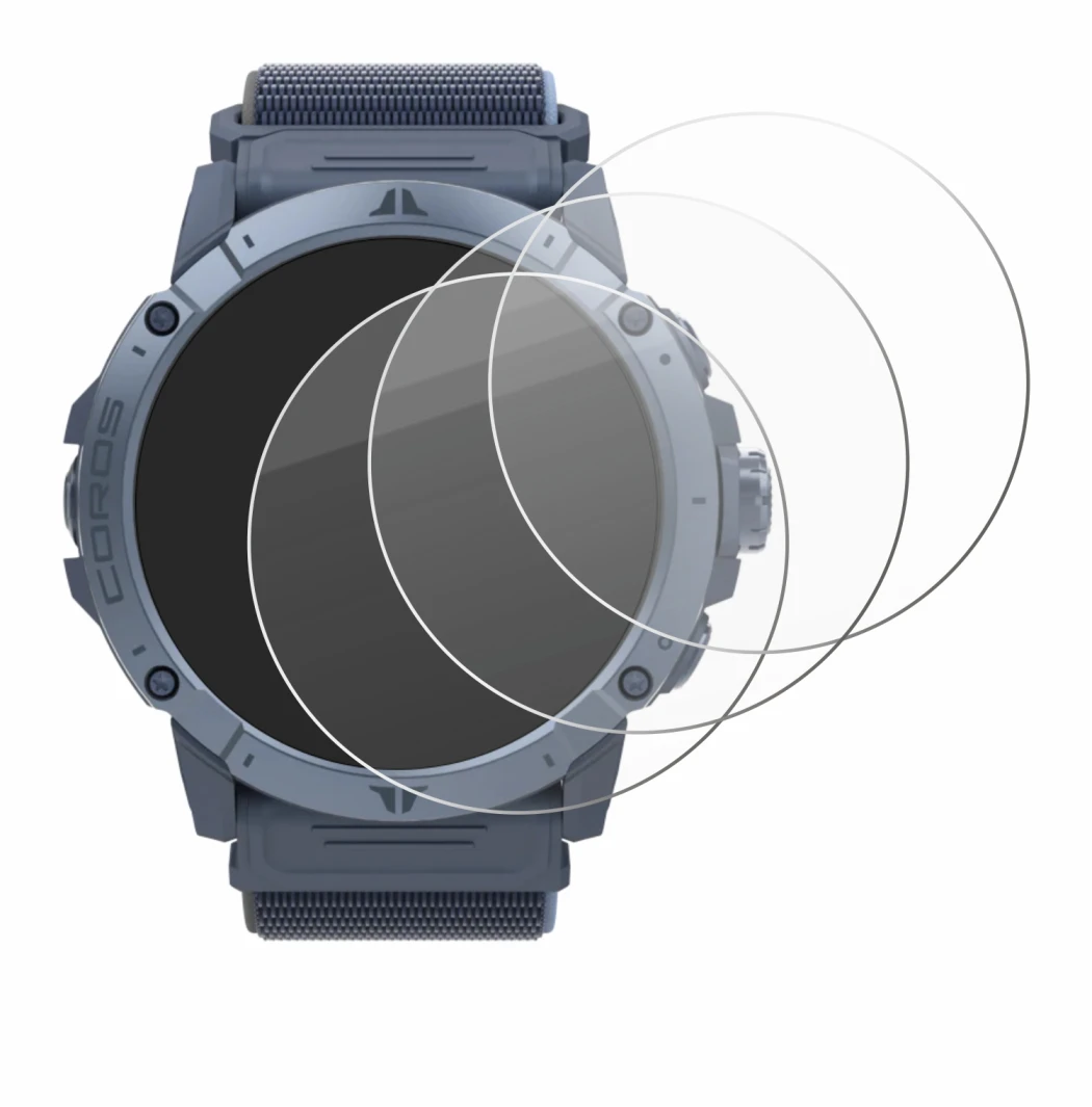 Imagen del dispositivo Coros Vertix 2S con una amplia variedad de protectores de pantalla.