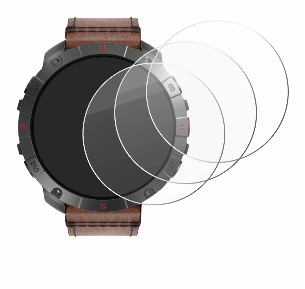 Imagen del dispositivo Polar Grit X2 Pro Titan con una amplia variedad de protectores de pantalla.