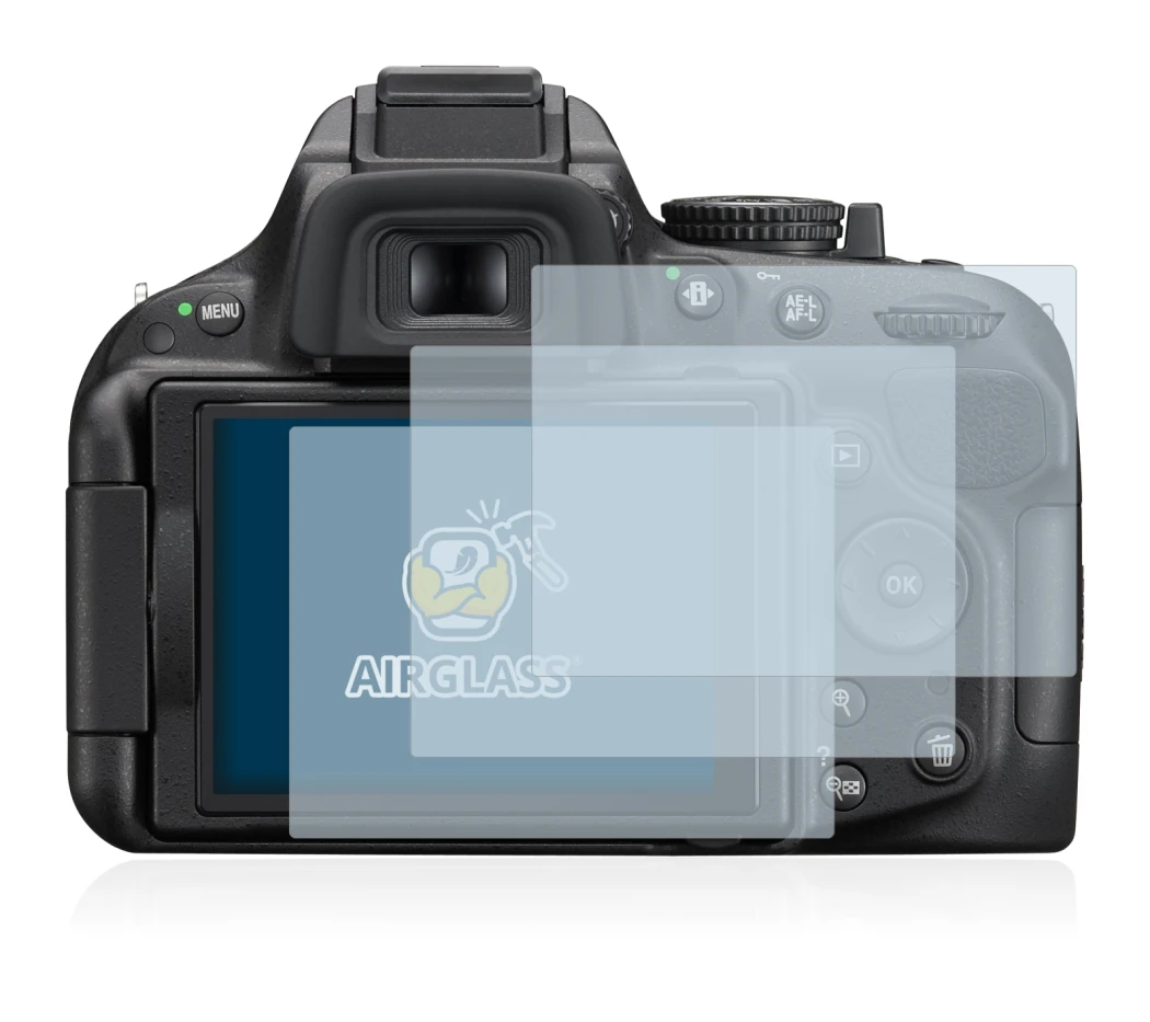 Imagen del dispositivo Nikon D5200 con una amplia variedad de protectores de pantalla.