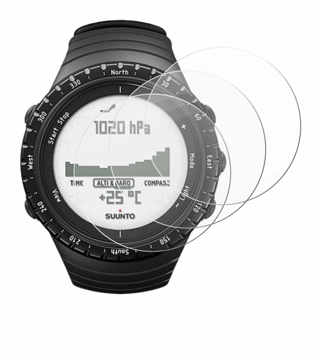 Imagen del dispositivo Suunto Core Regular Black con una amplia variedad de protectores de pantalla.