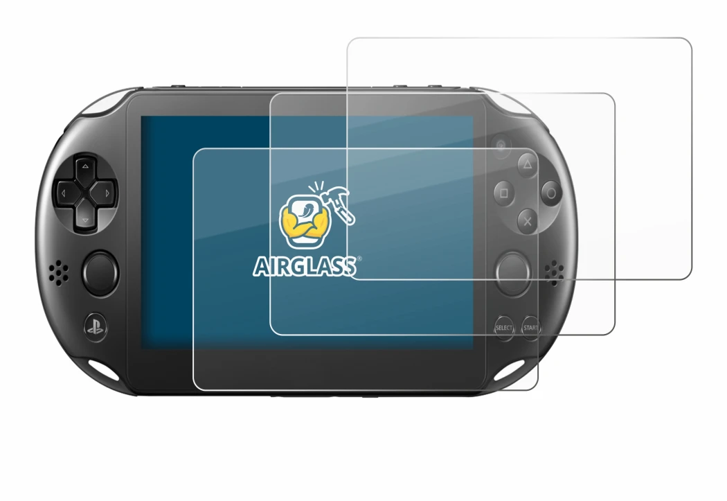 Imagen del dispositivo Sony Playstation PS Vita Slim con una amplia variedad de protectores de pantalla.