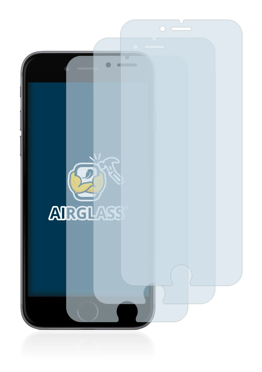 Imagen del dispositivo Apple iPhone 6 Plus con una amplia variedad de protectores de pantalla.