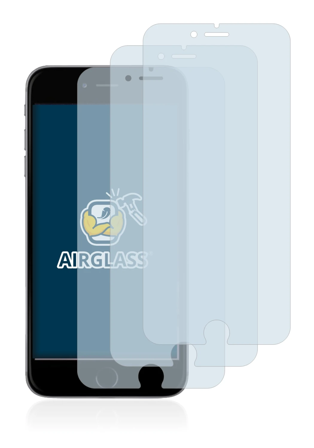 Imagen del dispositivo Apple iPhone 6S Plus con una amplia variedad de protectores de pantalla.