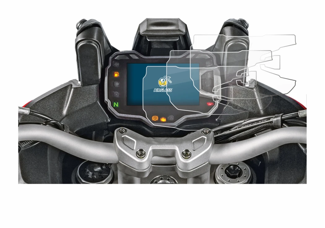 Imagen del dispositivo Ducati Multistrada 1200 2015+ Pantalla del velocímetro con una amplia variedad de protectores de pantal