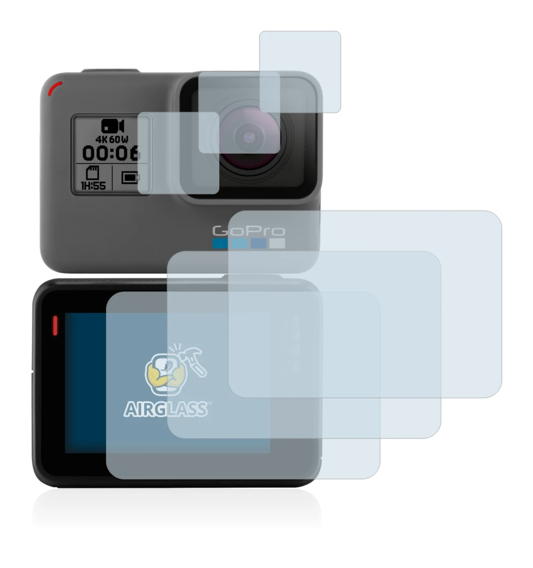 Imagen del dispositivo GoPro Hero 5 Black con una amplia variedad de protectores de pantalla.