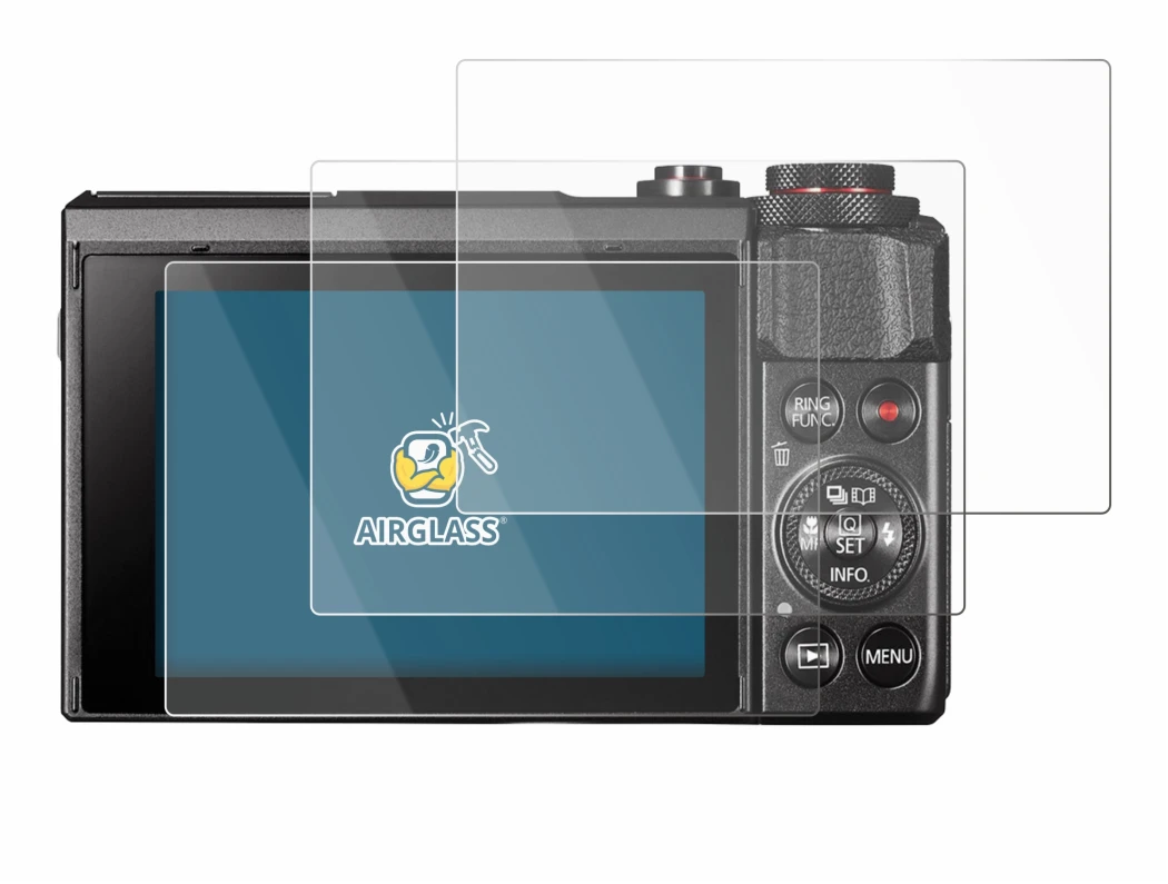 Imagen del dispositivo Canon PowerShot G7 X Mark II con una amplia variedad de protectores de pantalla.